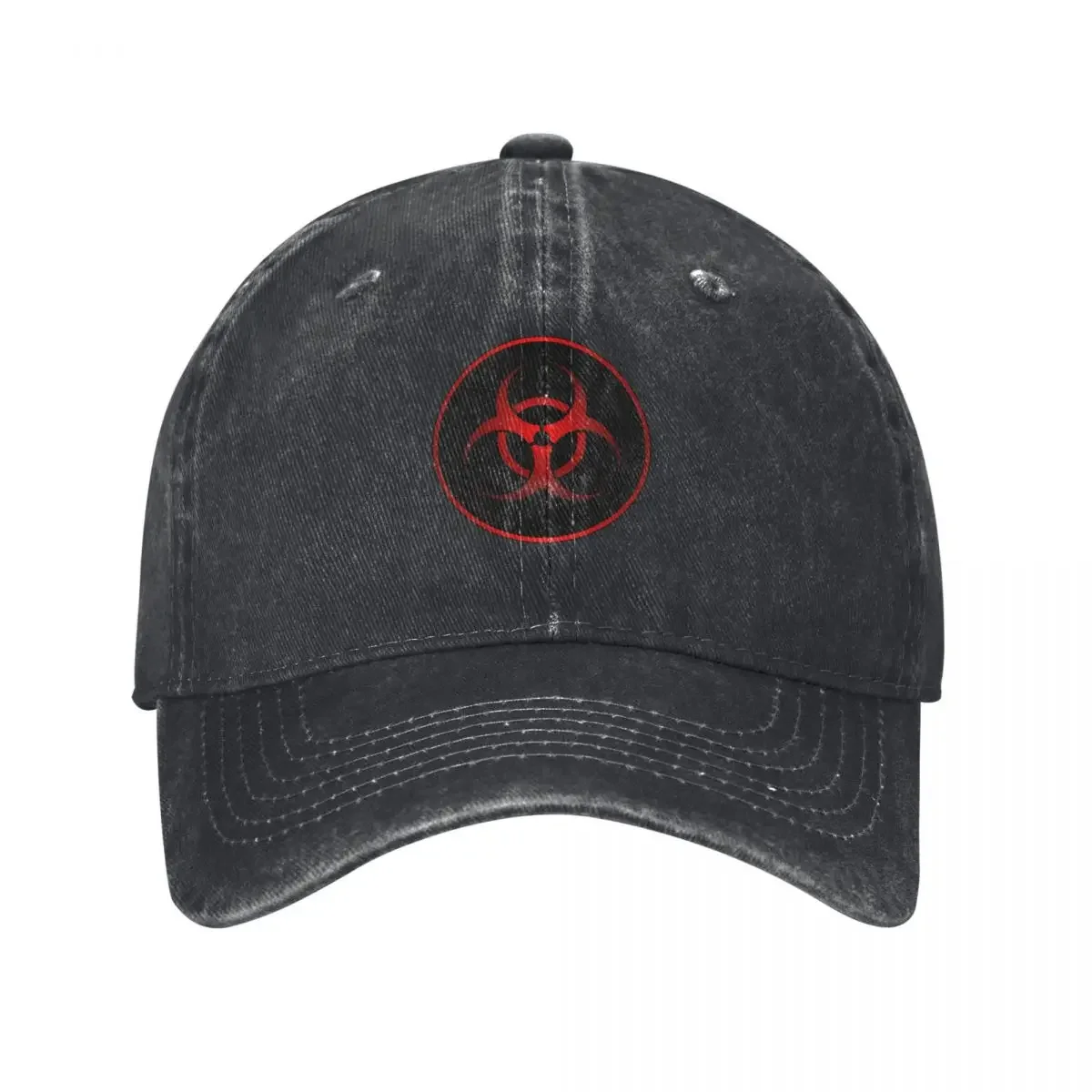 Red Biohazard Symbol Baseball Cap Hood Sun Hat For Children beach hat derby hat Women's Beach Outlet Men's