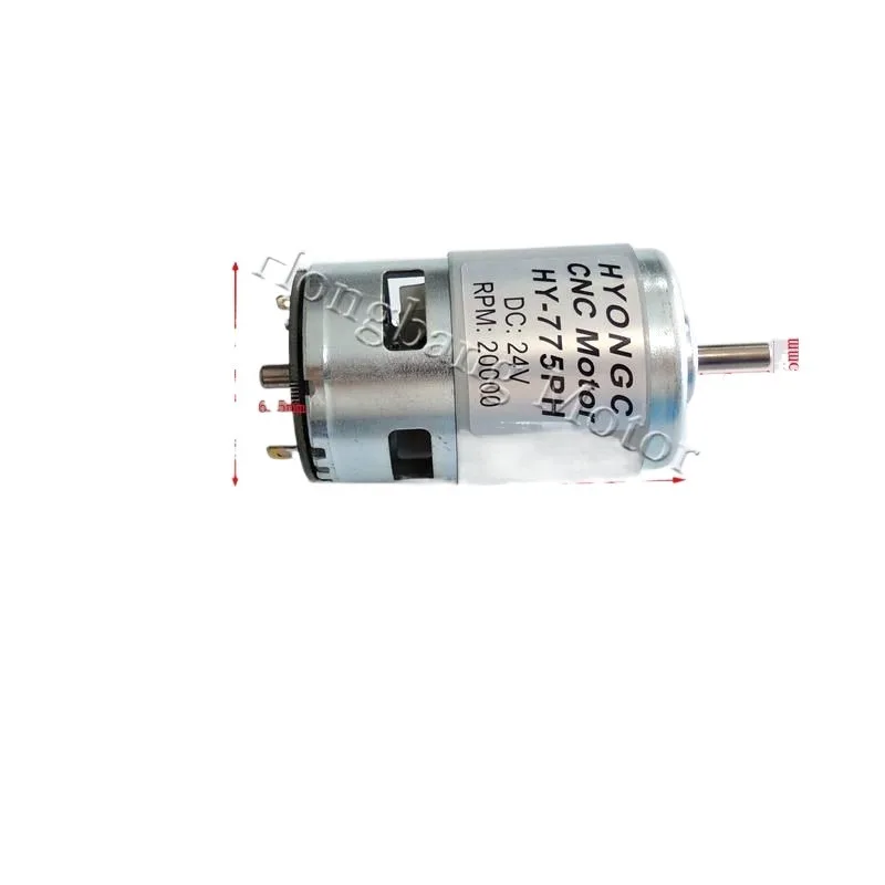 HONGYC HY-775PH 20000RPM 775 CNC Spindle Motor with ER11 Collet Set, DC 24V, High Power, Noise Suppression, Electrical DC Motor