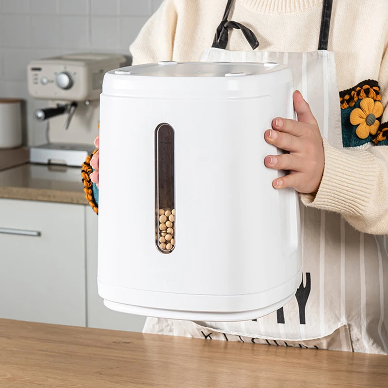 

8L Vacuum Rice Storage Container Automatic Sealed Storage Food Preservation Box Case Vacuum Rice Barrel