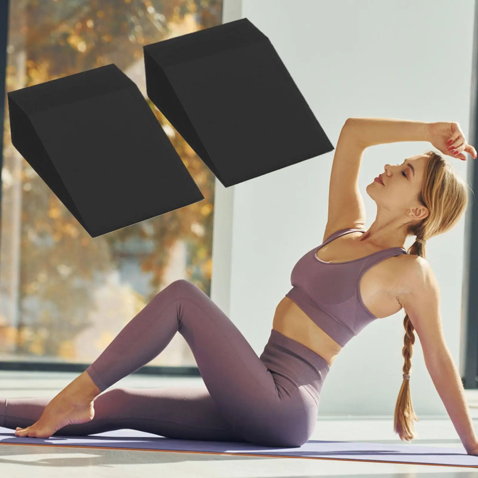 

Наклонные доски для упражнений, растягивающая доска, портативный физический балансировочный клин для пилатеса, йоги, тяжелой атлетики, домашнего тренажерного зала