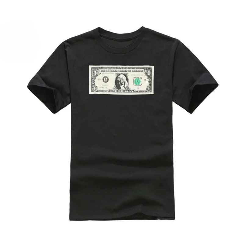 17fw dollar tee cover your face t shirt  men clothing  harajuku  oversized t-shirt  graphic t shirts  streetwear cotton tops