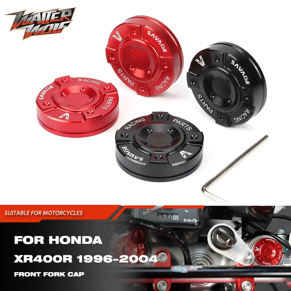 

Motorcycle Dirt Bike Fork Shock Absorber Cover For HONDA XR400R XR 400R XR400 R 1996-2004 Front Fork Suspension Top Covers Cap