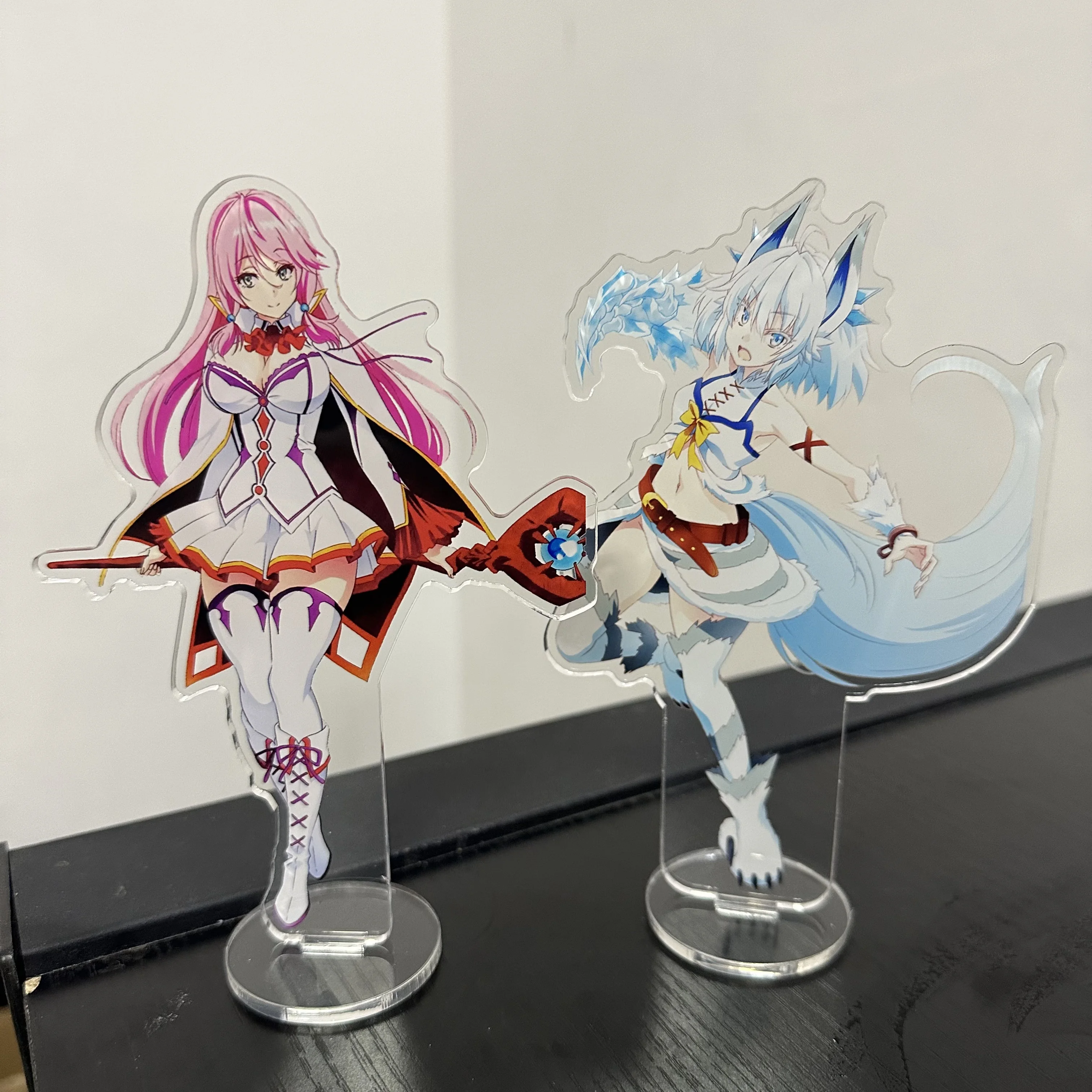 15CM Anime Redo of Healer Figure Keyaruga Flare Arlgrande Jioral Setsuna Cosplay Acrylic Stand Model Desktop Decoration Props