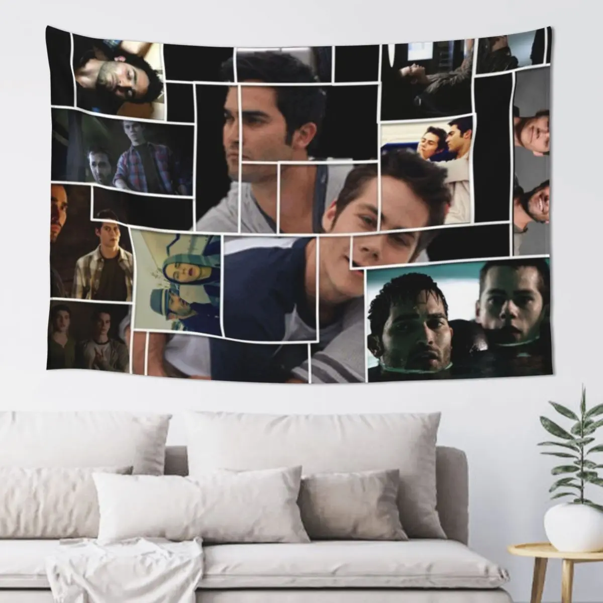 Sterek Squares Tapestry Nordic Home Decor Home Decorations Room Decor Korean Style Tapestry