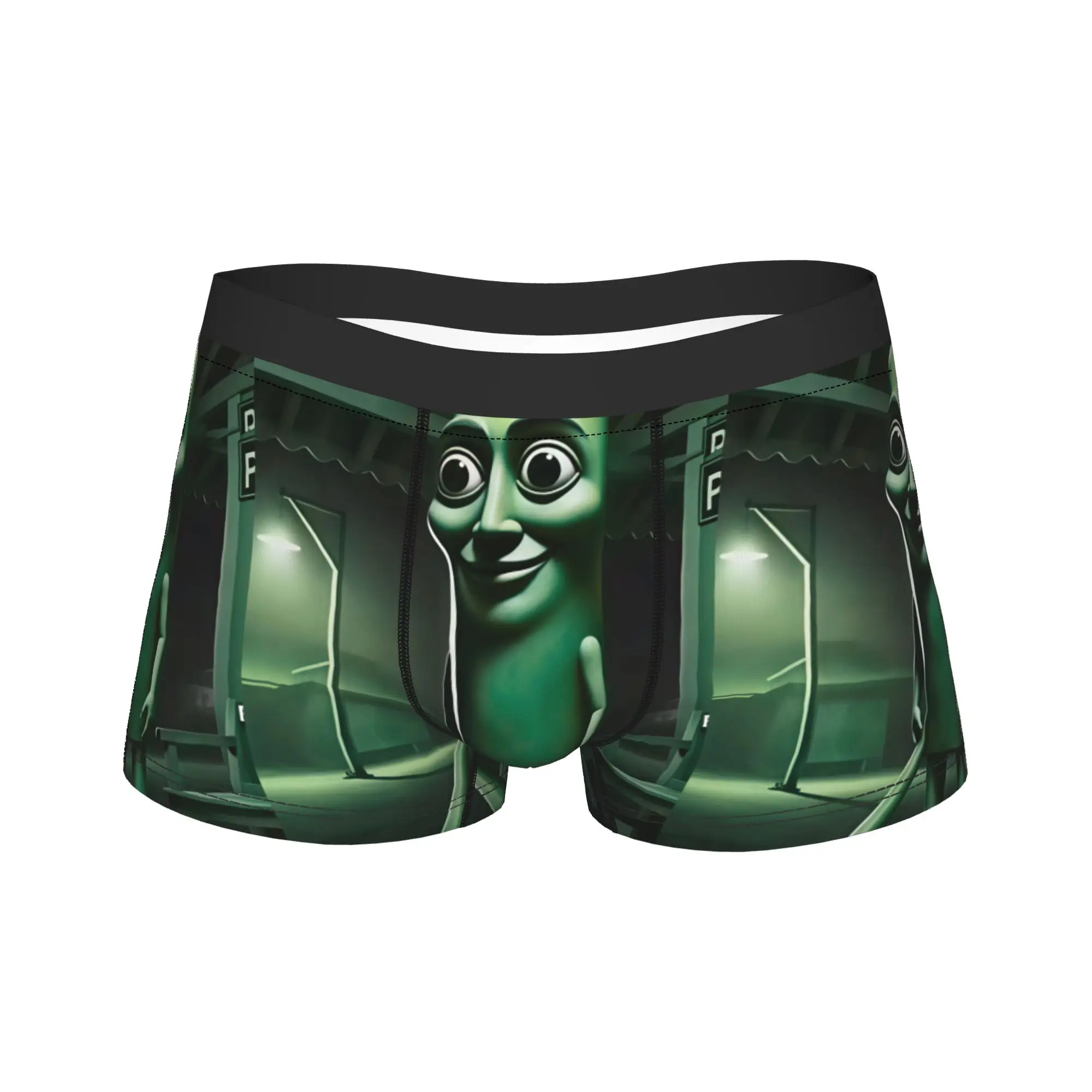 Tung Tung Sahur Green Variant Character Art Underwear Man Underpants Breathable Boxer Shorts Quality Boxer Brief Plus Size