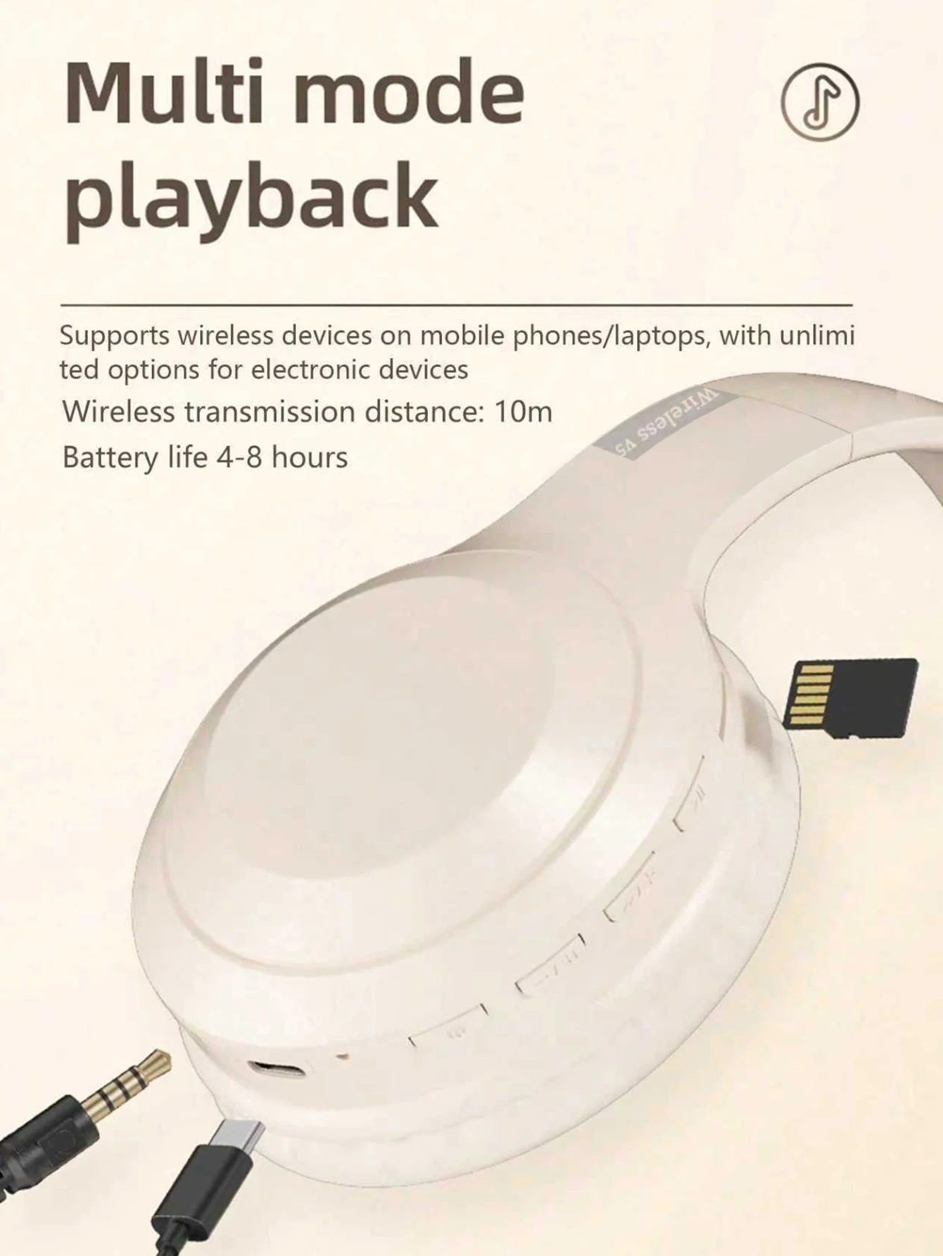 Headset Bluetooth wireless headset, Jerry 5.0, long range, gaming game wireless headset, low latency