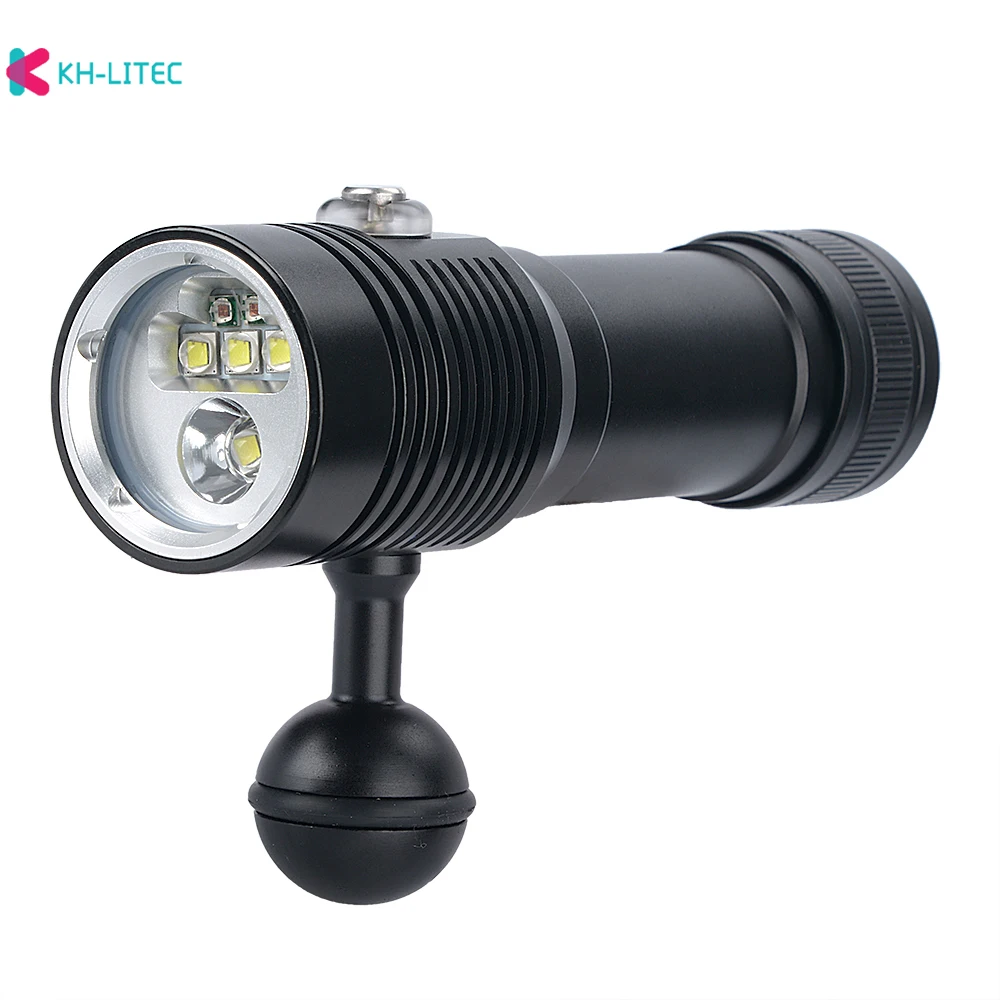 Ultra Bright 80M Waterproof Underwater LED High Power Flash Light For Professional diving flashlight Fill Lamp Diving Video Ligh