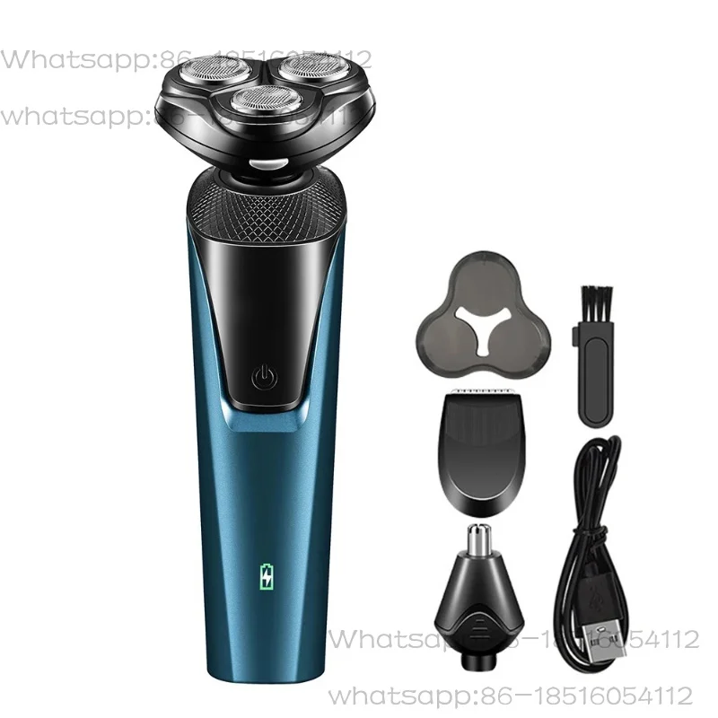 Electric Shaver for Men Facial Beard Hair Remover Chest Nose Hair Trimmer Rechargeable Portable Multifunctional Electric Razor