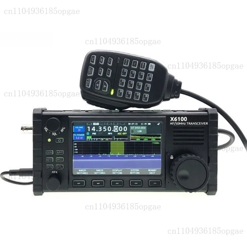 Shortwave Radio X6100 Portable All-mode Transceiver with Built-in Antenna HF/50MHz