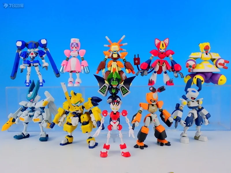 Bandai kawaii figura de ação gashapon medarot série brinquedos super móvel montado figura modelo ornamento presentes genuíno carga em massa