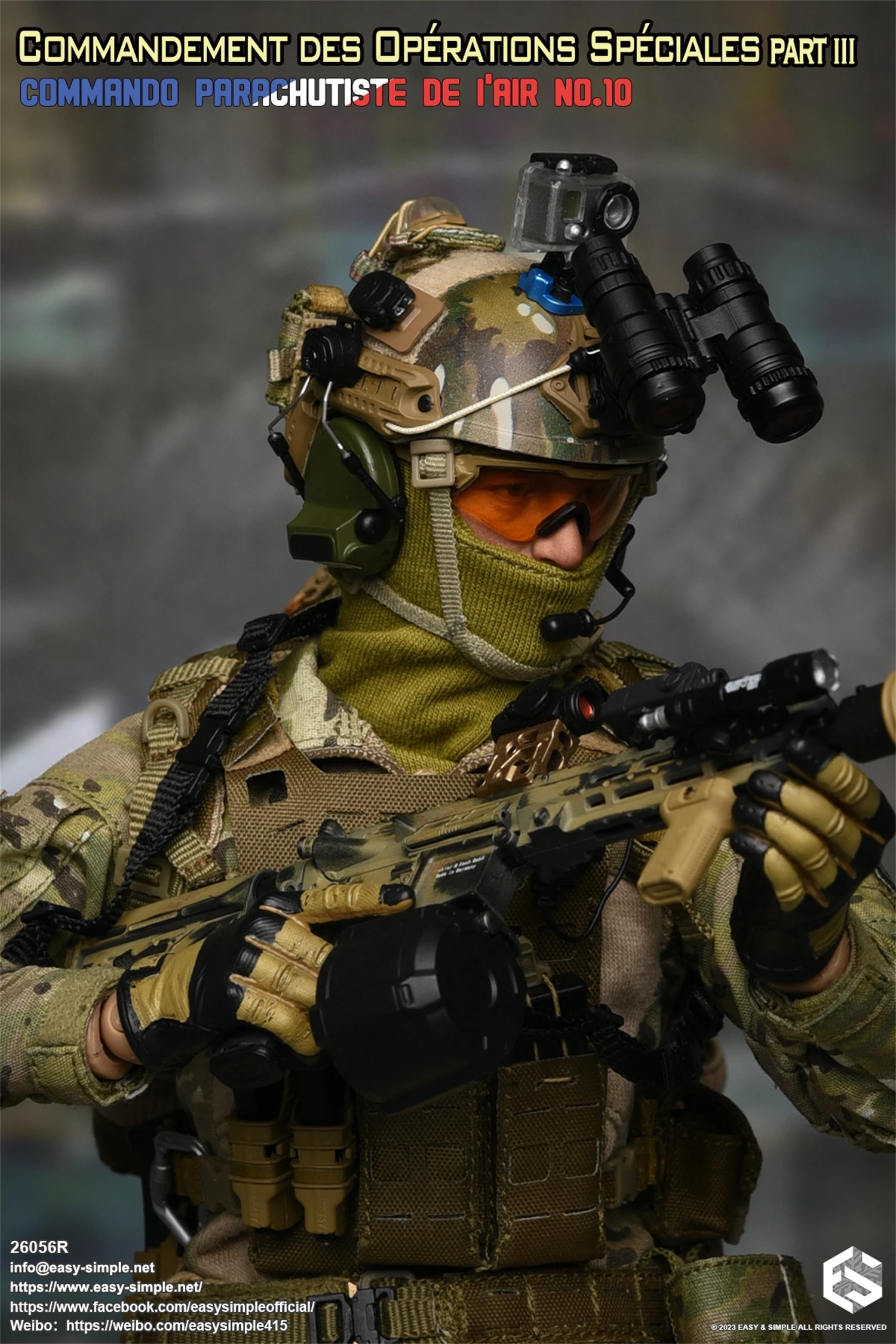 Easy&Simple 26056R 1/6 Commandement des opérations spéciales Part III Soldier Action Figure