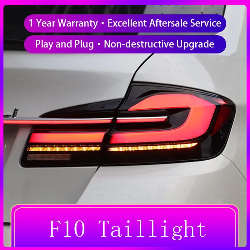 Car Taillight FOR BMW 5 Series F18 F10 520 525 530 2010-2017 Tail Light DRL Rear Lamp Dynamic LED Configure Auto Tools Accessory