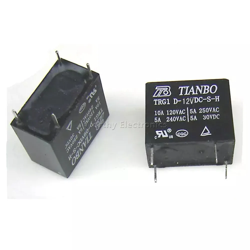 

Free Shipping 10PCS/LOT 12VDC 10A 4PIN Relay TRG1H D-12VDC-S-H