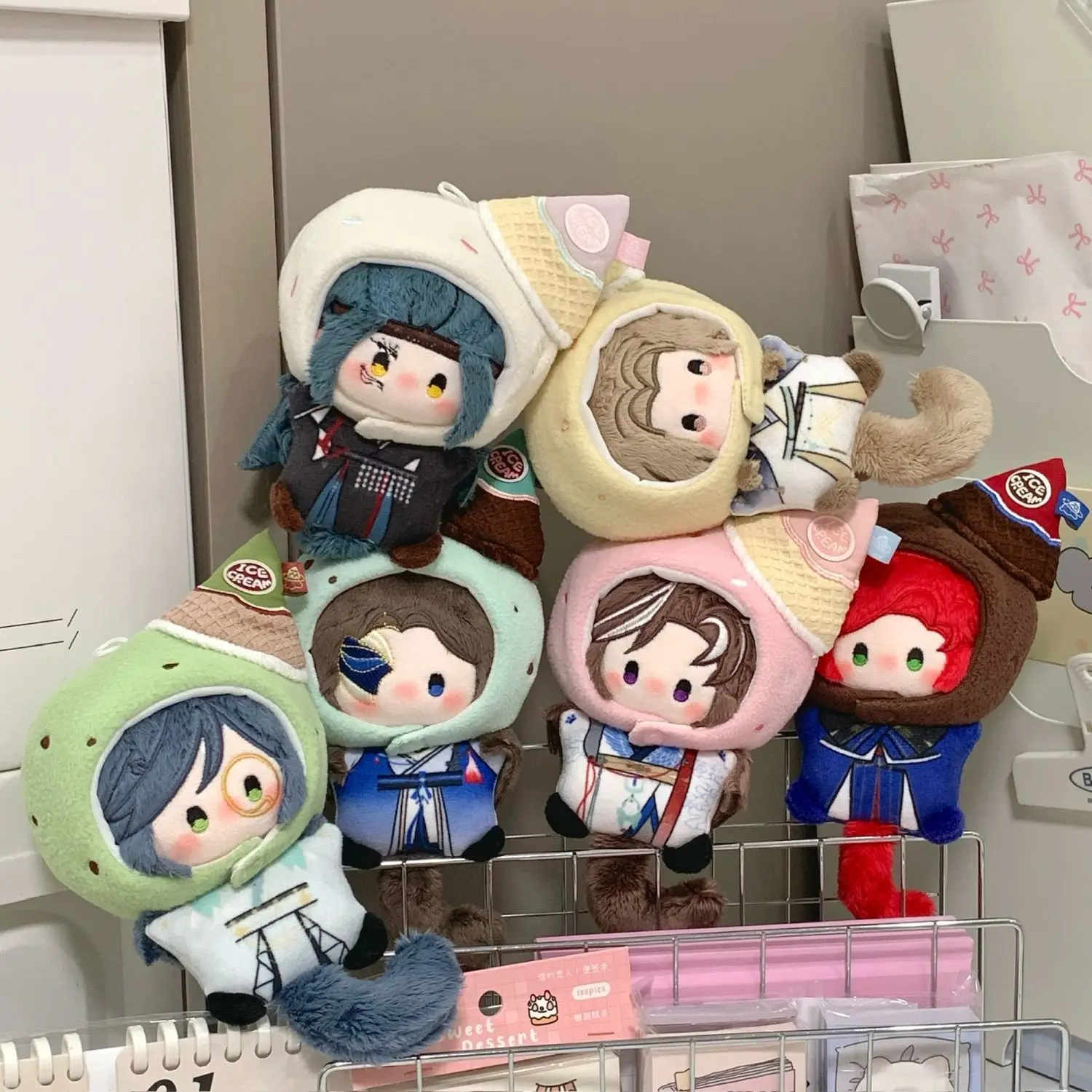 10 سنتيمتر لعبة رماد المملكة Zuo Ci Yuan Ji Sun Ce ليو بيان فورونج أفخم أنيمي المفاتيح قلادة القطن بلوشي هدايا عيد الميلاد #1