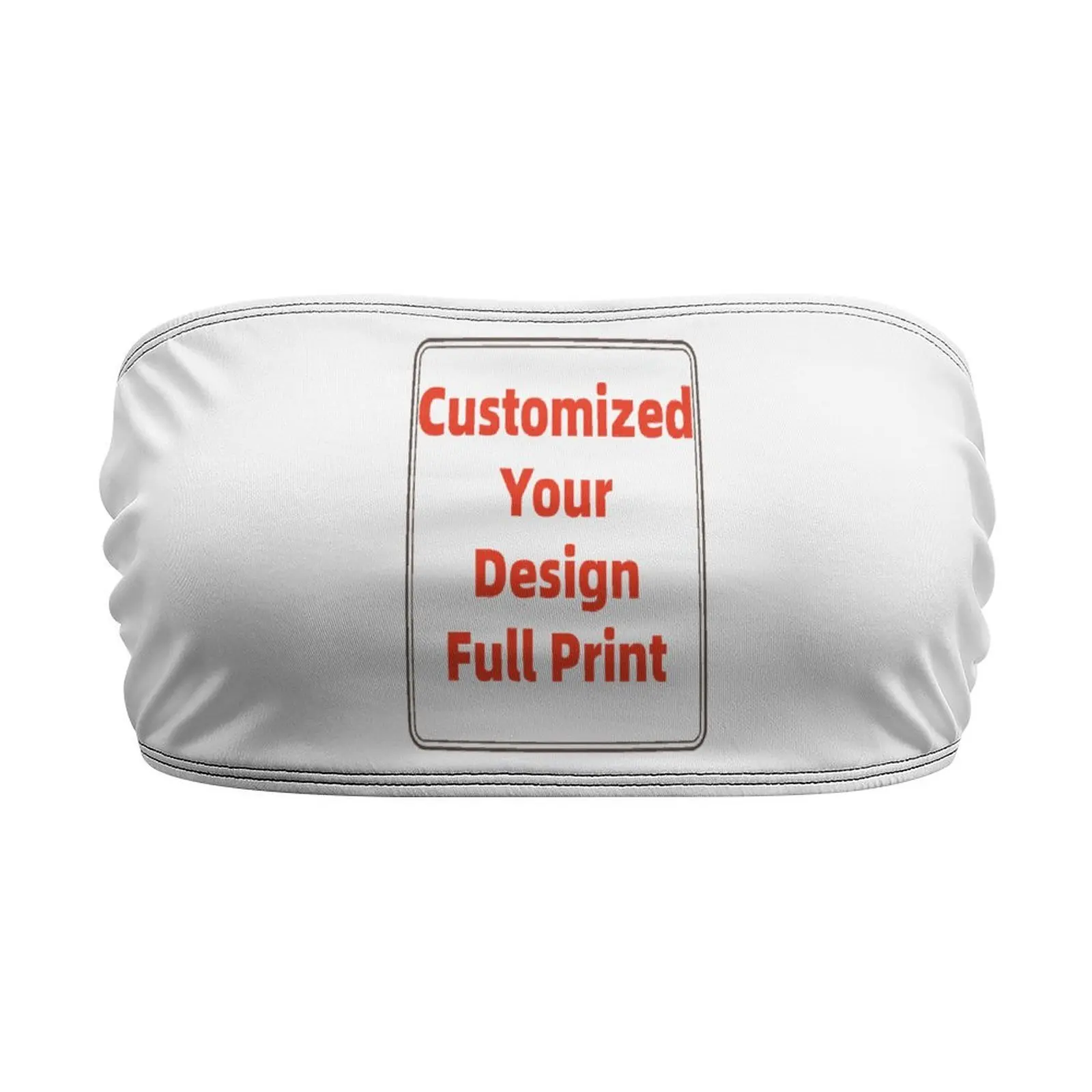 Custom Tube Top for Women, Personalized Printing with Your Design/Photo/Logo