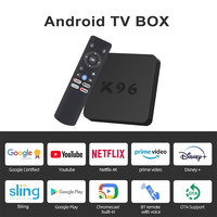 k96 Q1 ATV Android 10 Netflix HDR Smart TV Box Allwinner H313  Dual Wifi BT5.0 Set Top Box Media Player Stereo surround Youtube