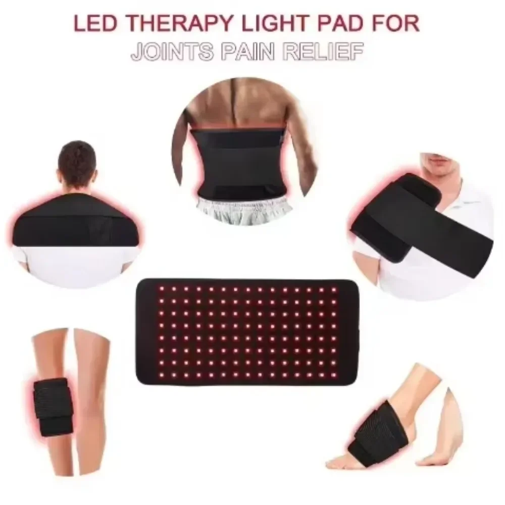 Infrared LED Red Light Therapy Belt for Body 850nm+660nm Light Wave Recovery Muscle Pain Wound Repair Relief Shoulder Wrap