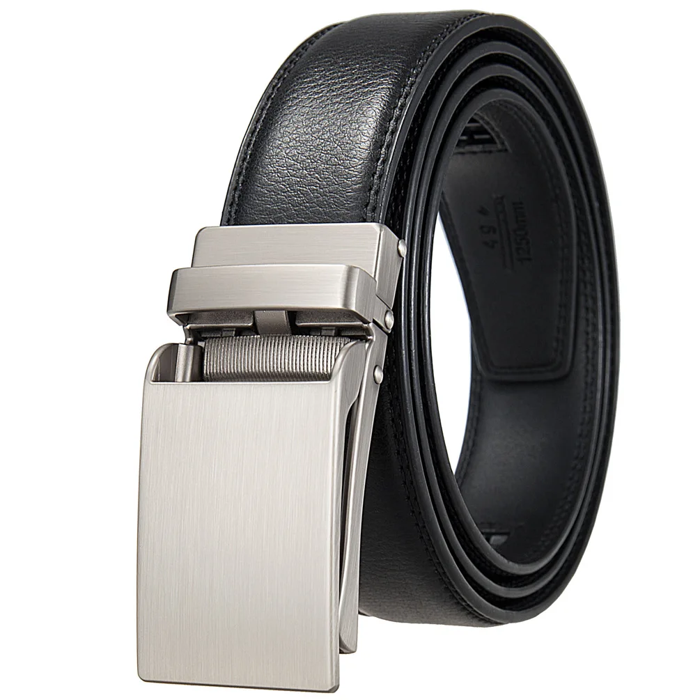 New 3cm Width Black Coffee Mens Formal Leather Belts High Quality Automatic Buckle Belt For Men Designer Luxury