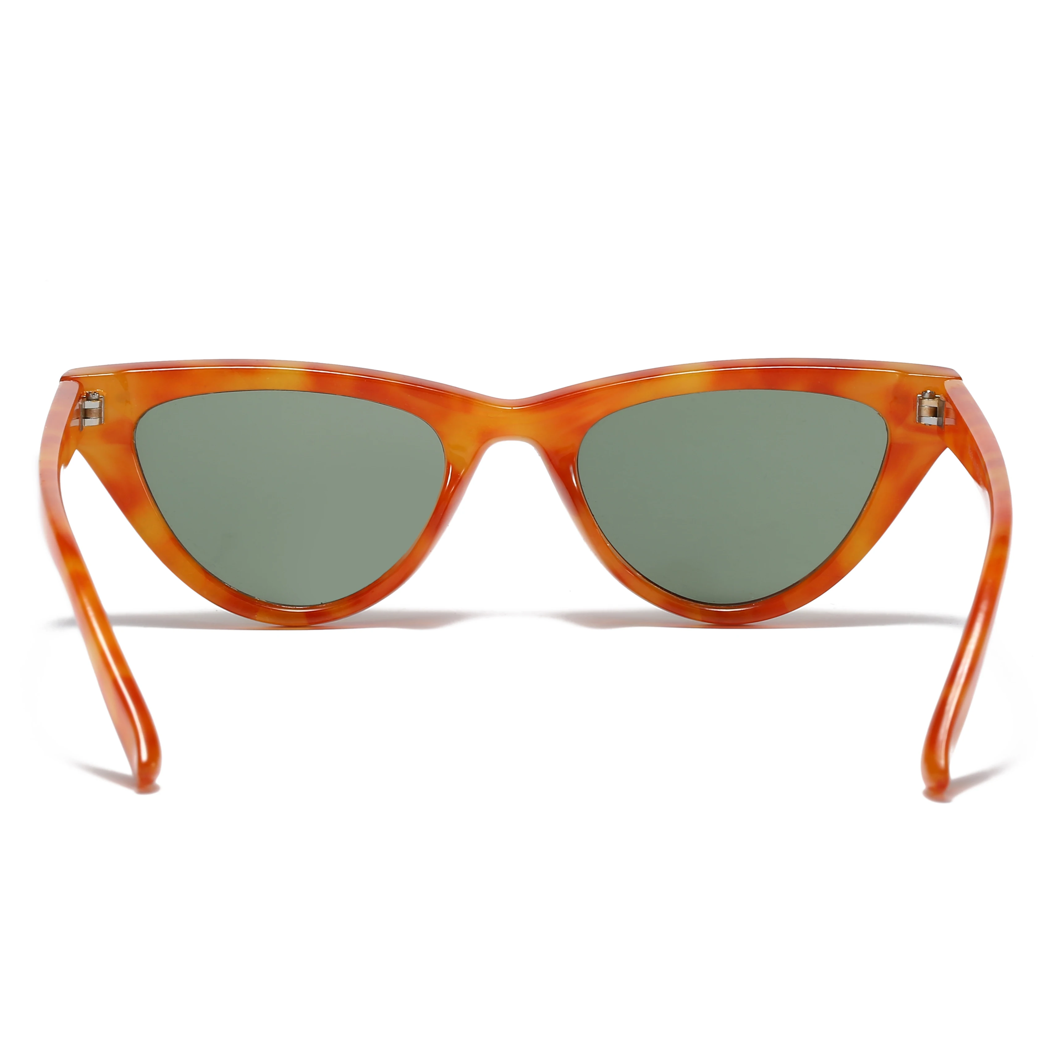 Cheap Custom Logo Triangle Sun Glasses UV400 Sexy Retro Cat Eye Fashion Sunglass For Wmen