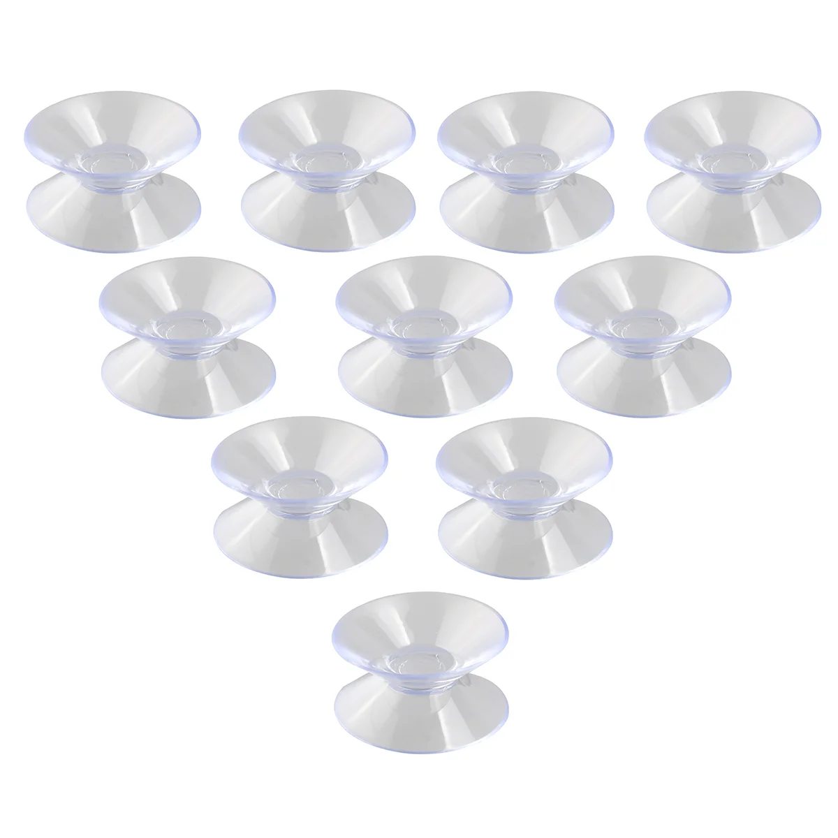 

NUOLUX 10pcs 30mm Double Sided Suction Cups Sucker Pads for Glass Plastic (Transparent) 30mm suction cups