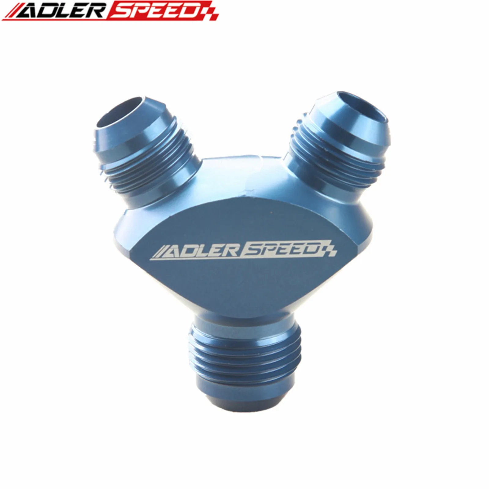 

3AN 4AN 6AN 8AN 10AN 12AN 16AN Aluminium Male Flare Y Block Adapter Fitting Oil Pipe Joint Blue