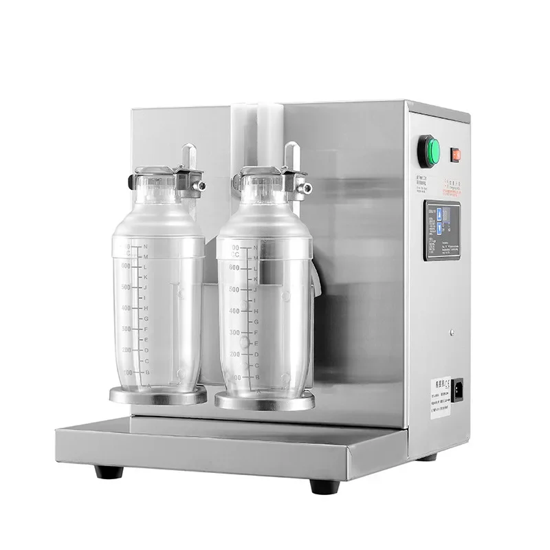 stainless ste plastic electric 2 head bubble boba milk tea shake kit machine fest cup bottle for milk tea