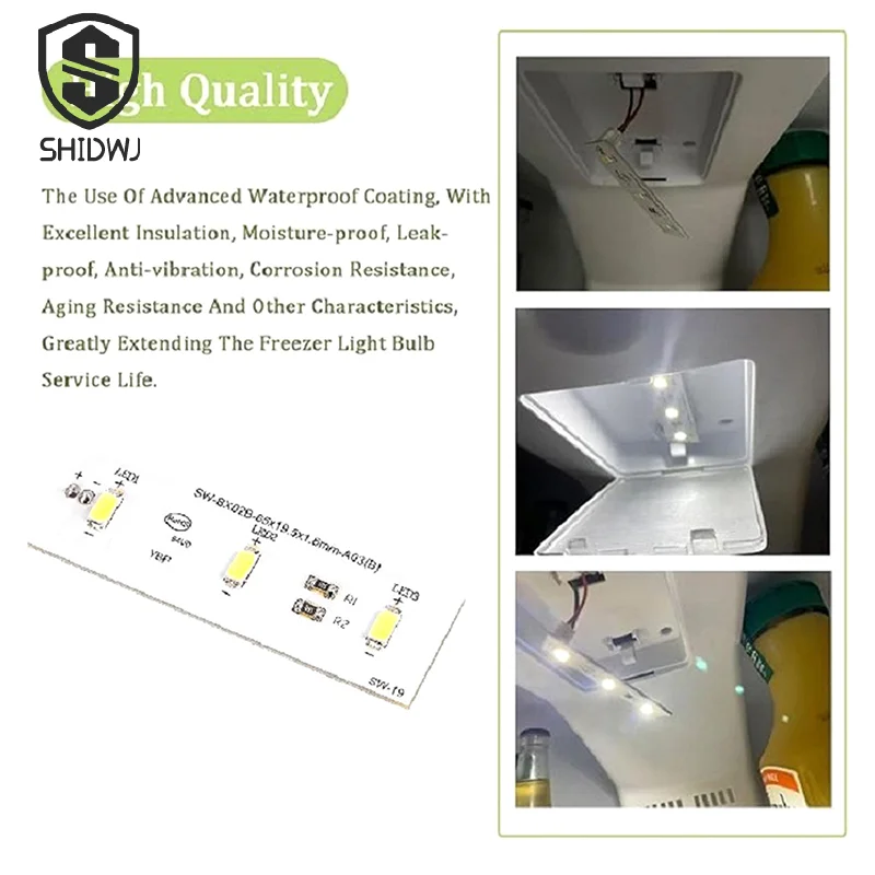 SW-BX02B 12V Refrigeration Light LED Light Board Lights Strip For Refrigerator LED Light Strips Bar Replacement Repair Parts