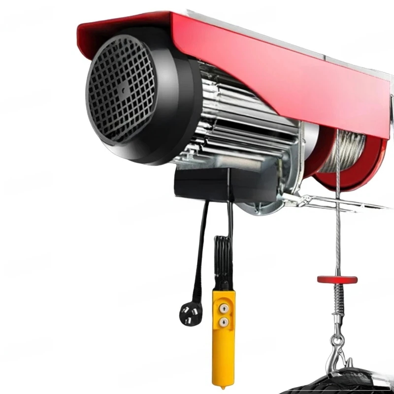 220V PA200 Auto Lifting Hoist Wired/Wireless Remote Control With 12/20/30M Rope Winch Crane