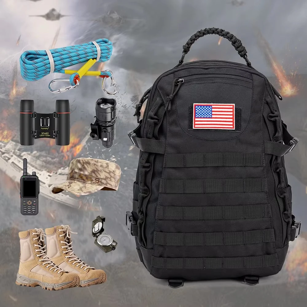 Kabaqoo 35L Military Tactical Backpack For Men Army Backpack Military Daypack 3 Day Assault Pack Hiking Rucksack Bug Out Bag