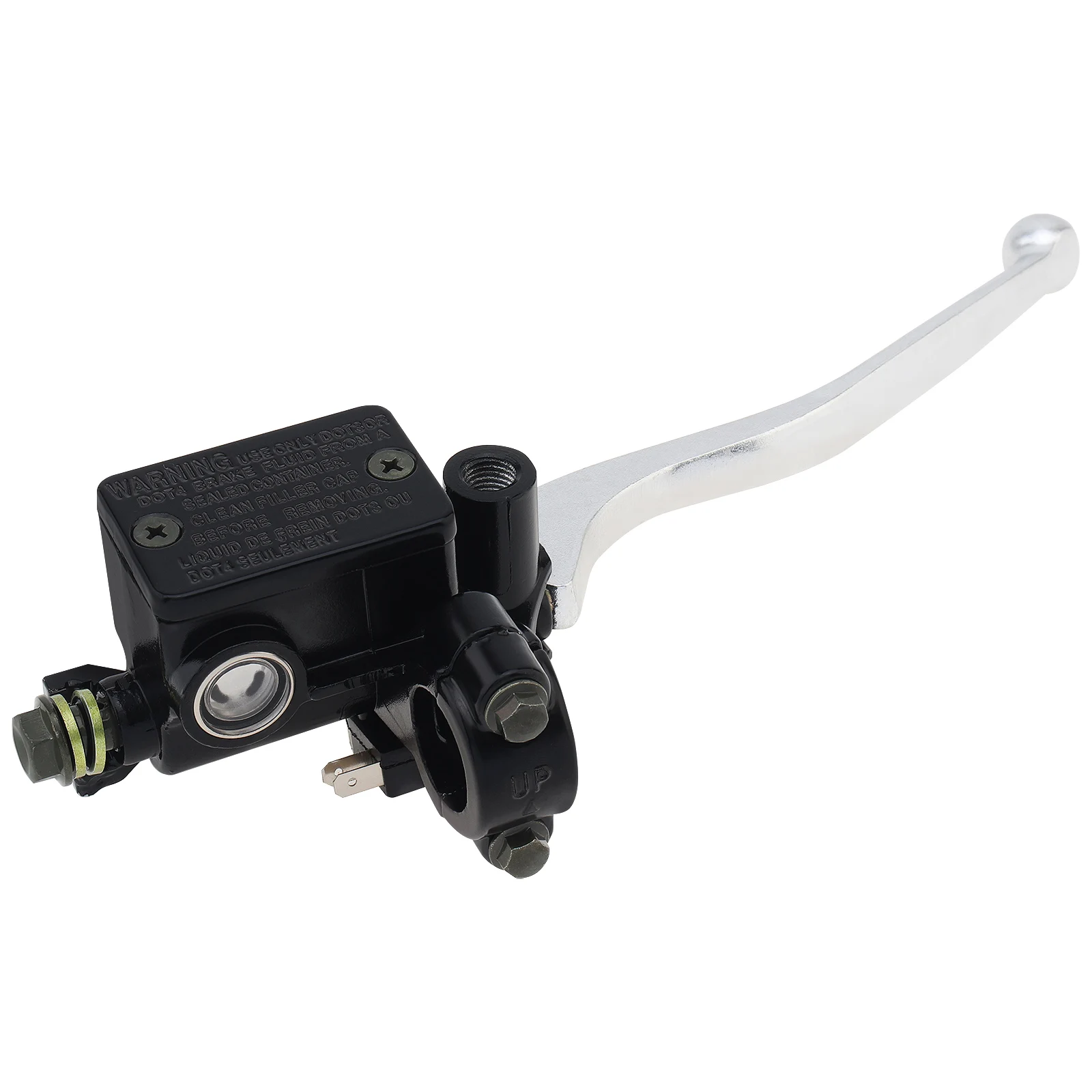 M10 Motorcycle Upper Front Brake Clutch Master Cylinder CNC Clutch Brake Pump Reservoir Hydraulic Pump Lever for Honda /Suzuki