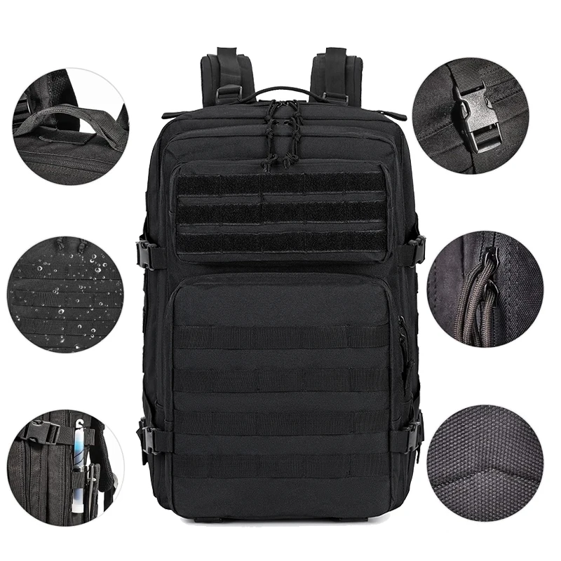 Tactische Rugzak, Grote 3 Dagen Molle Assault Pack Rugzak Bug Out Bag Rugzak