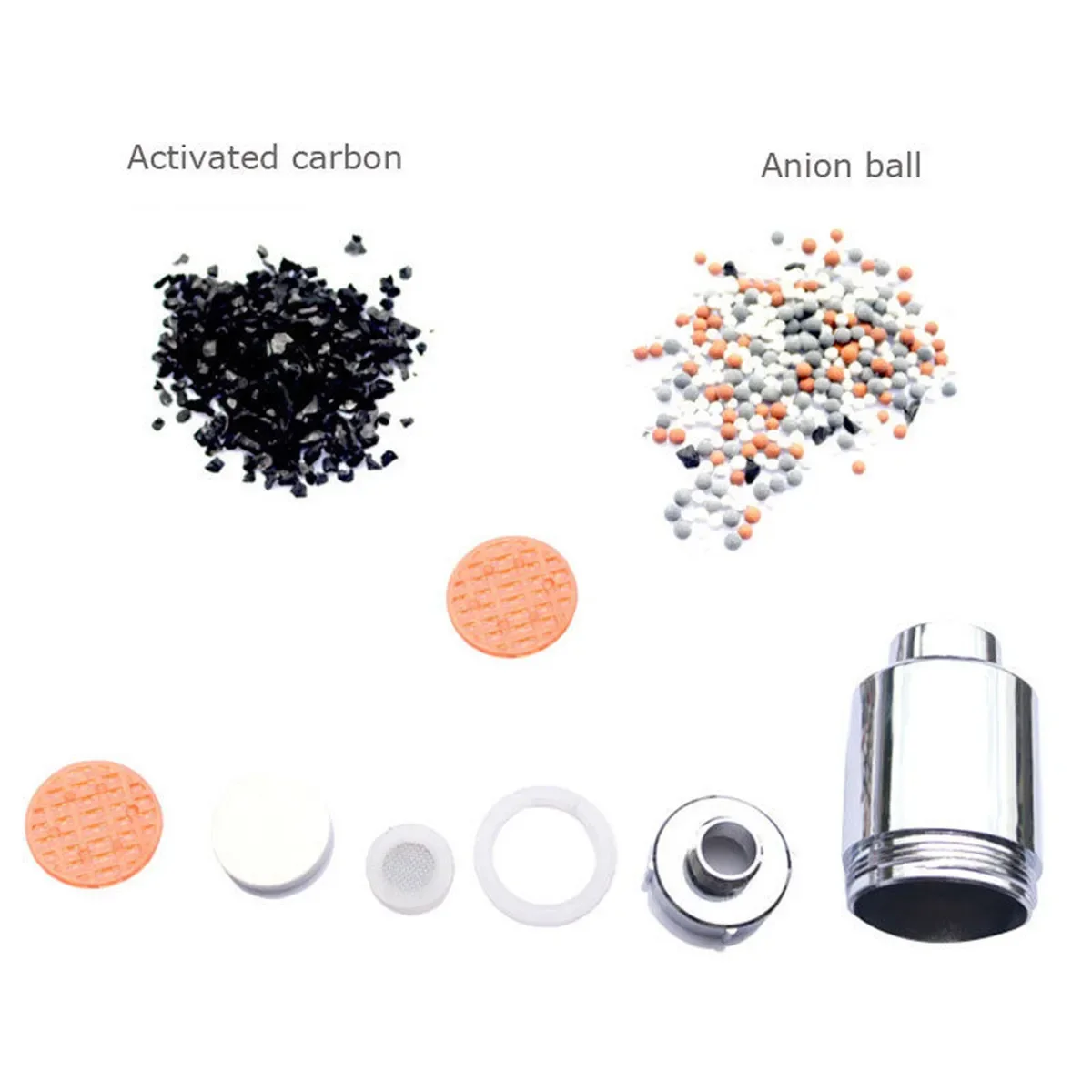 Filtro multifuncional único torneira fria, purificador de torneira de água, torneira em linha, acessórios para chuveiro, desclorinador