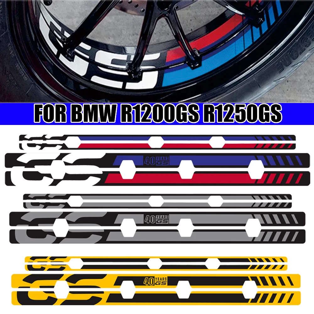 

FOR BMW R1200GS 2006-2018 R1250GS ADV 2019 Motorcycle wheel Rim Decoration sticker wheel ring decal