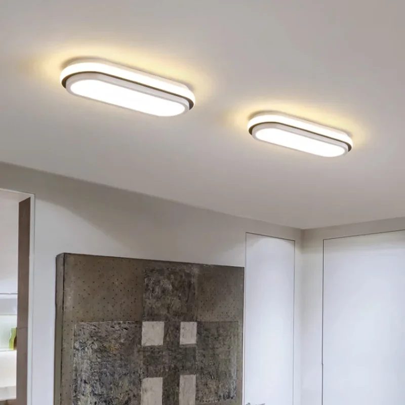 Imagem -05 - Modern Nordic Strip Led Ceiling Light Lâmpadas Interiores Simples Sala de Estar Sala de Jantar Corredor Decoração Home