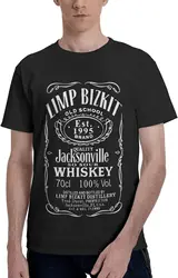 Man's Rap Rock Band Limp Music Theme Bizkit T Shirt Crew Neck Short Sleeve T Shirt, Breathable Cotton Tees Tops Shirt for Man