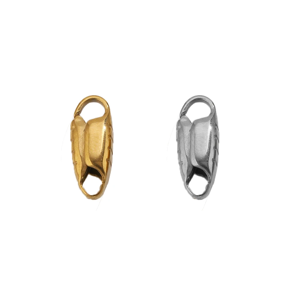 20 Stück Edelstahl-Karabinerverschlüsse für Armbänder, Halsketten, DIY-Haken, Kettenverschlüsse, Schmuckherstellung, Zubehör, Bastelbedarf – Detail 5