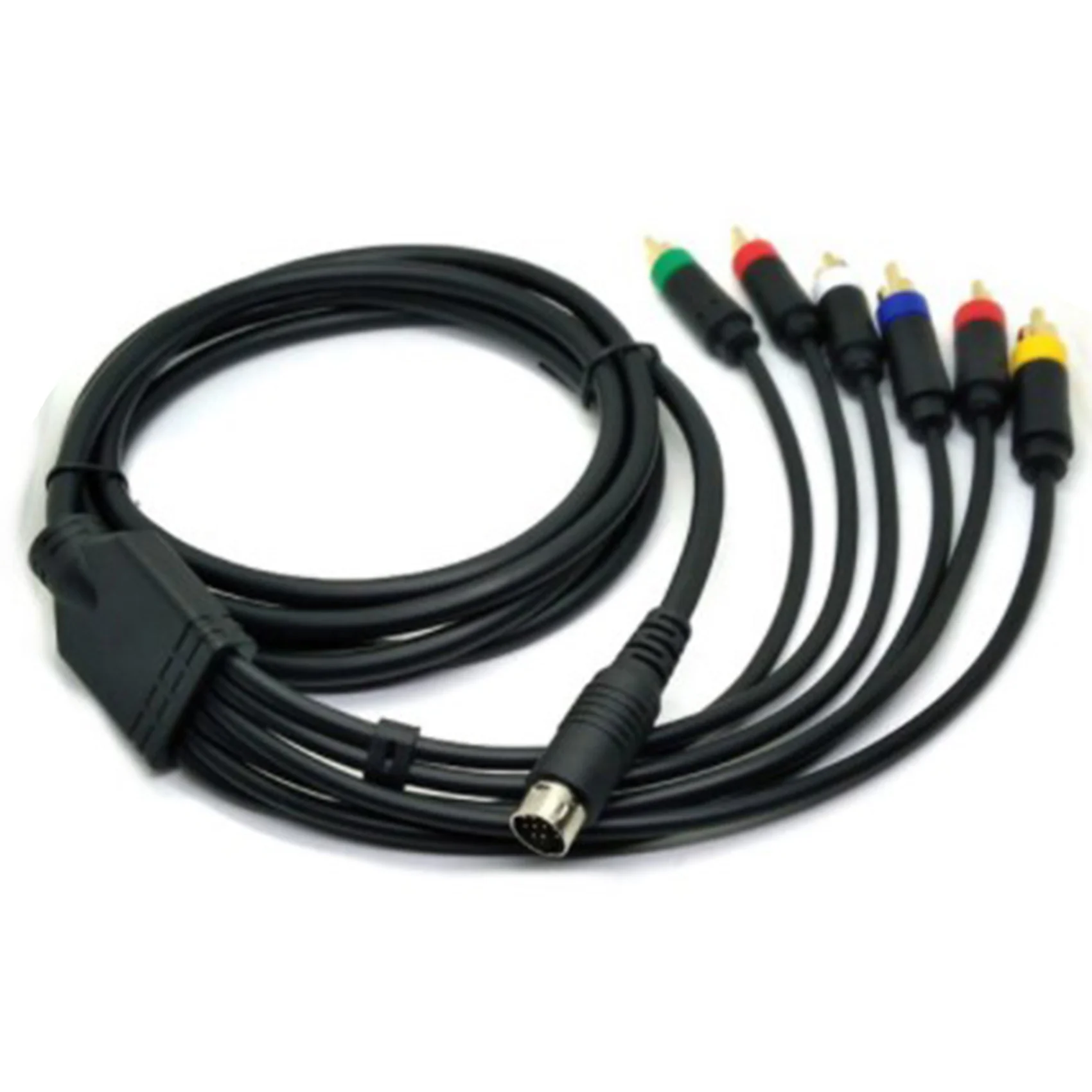 RGBS Color Monitor Special Line Saturn Red Blue Green RGB+Sync Video and Audio Cable, Composite Cable-Sunrise