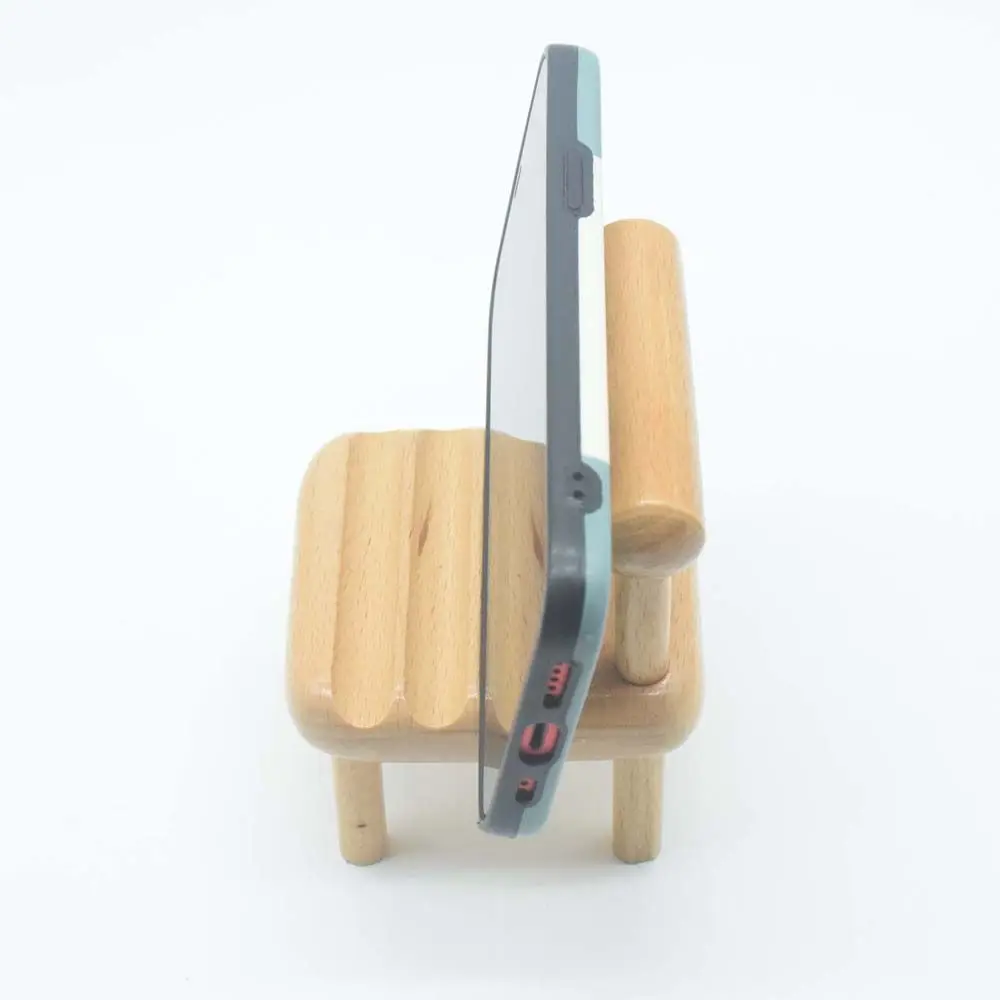Bases Stand Holder Wooden Chair Stand Accessory Cell Phone Bracket Mobile Phone Stand Chair Phone Holder Mobile Phone Holder