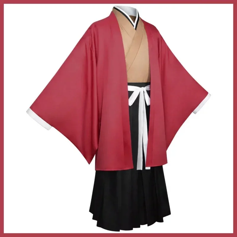 2026Anime Tsugikuni Yoriichi Cosplay Costume Japanese Kimono Bathrobe Haori Cloak Coat Wig Man Christmas Masked Ball Suit 0XIUUL view 3