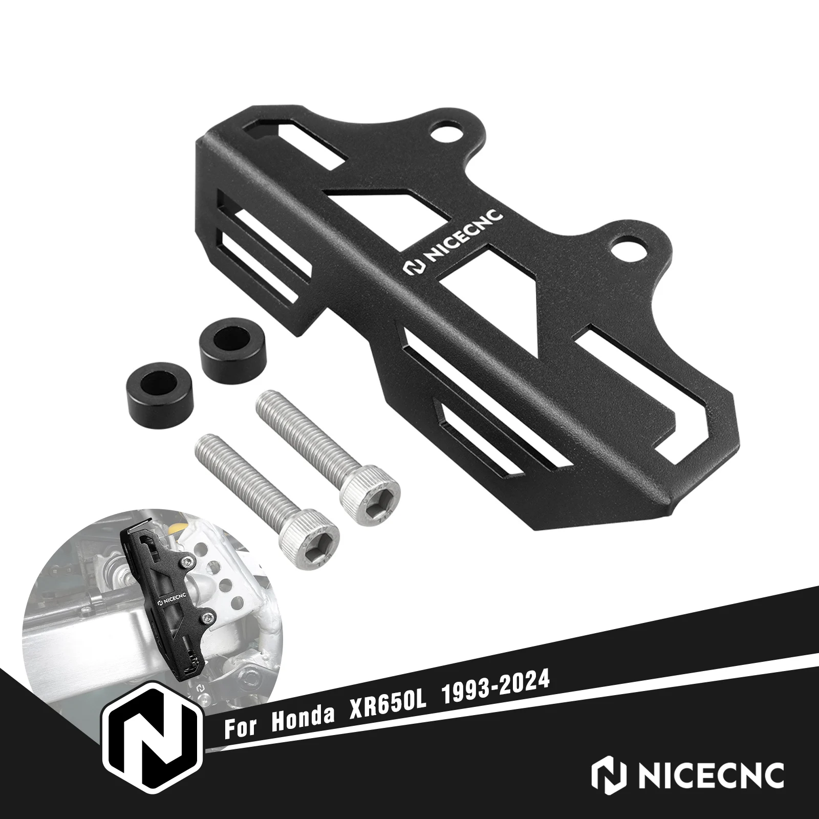 

NICECNC For Honda XR650L 1993-2025 2024 2023 2022 XR600R 1993-2000 XR 650L 600R Motorcycle Rear Brake Pump Protector Cover Guard