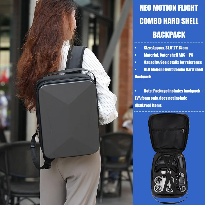 VOLODYMYR Carrying Case for DJI NEO Drone Organizer Bag Backpack for GOGGLES N3 Storage Bag Portable Travel Protective Cover