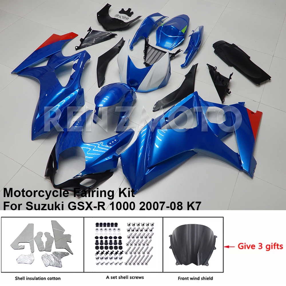 

Motorcycle Fairing Set Body Kit Plastic For Suzuki GSXR GSX-R 1000 2007-08 K7 Accessories Injection Bodywork S1007-116a