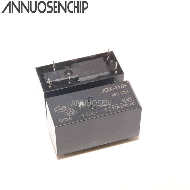 5PCS/lot Relay DIP5 JQX-115F-005 012 024-1ZS1 HF115F-005 012 024-1ZS1 12A 5V 12V 24V