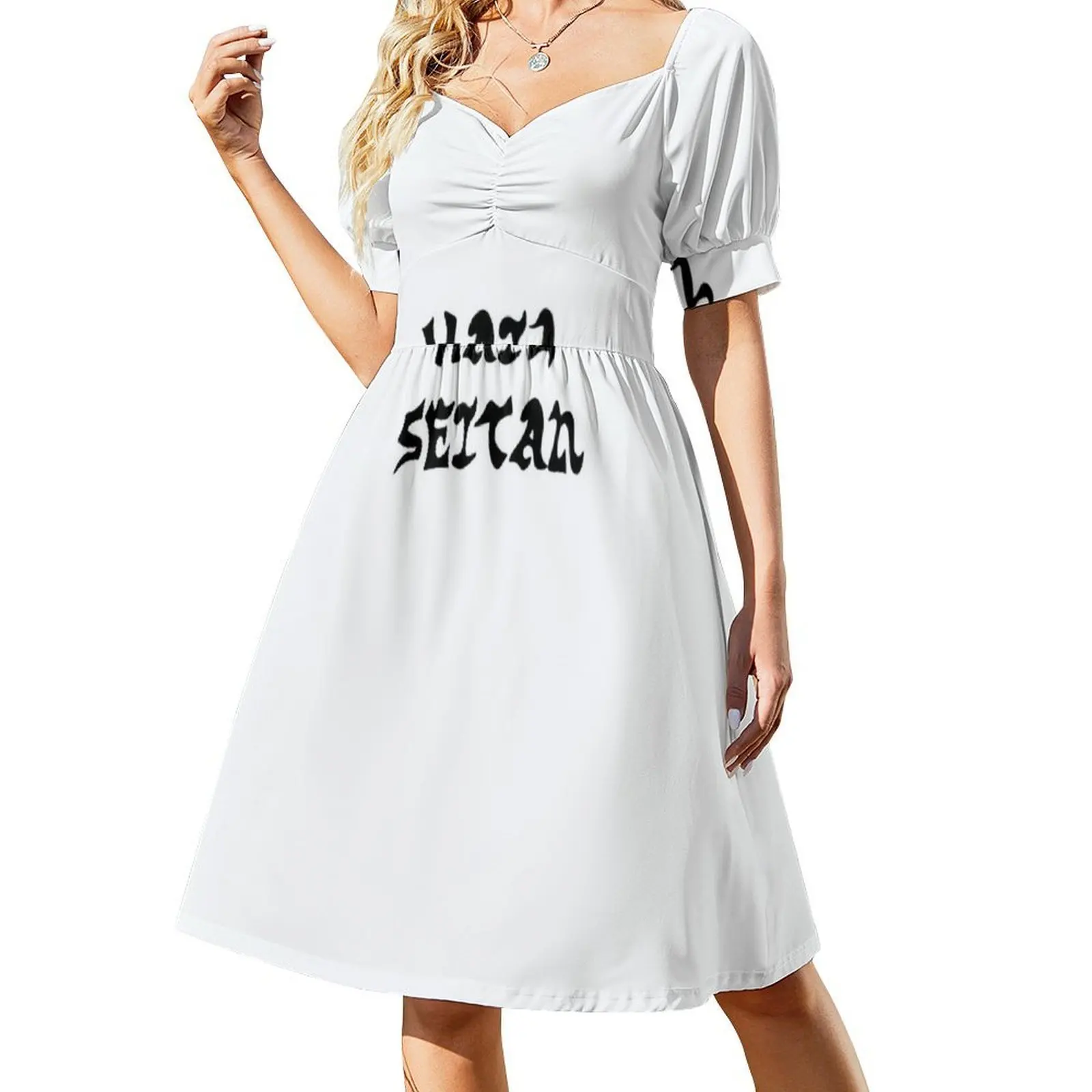 فستان حفلات نسائي من Hail Seitan ملابس خروج عصرية مطبوعة ملابس النادي للإناث Seitan Hail Hail Seitan Tofu نباتي أنثى #2