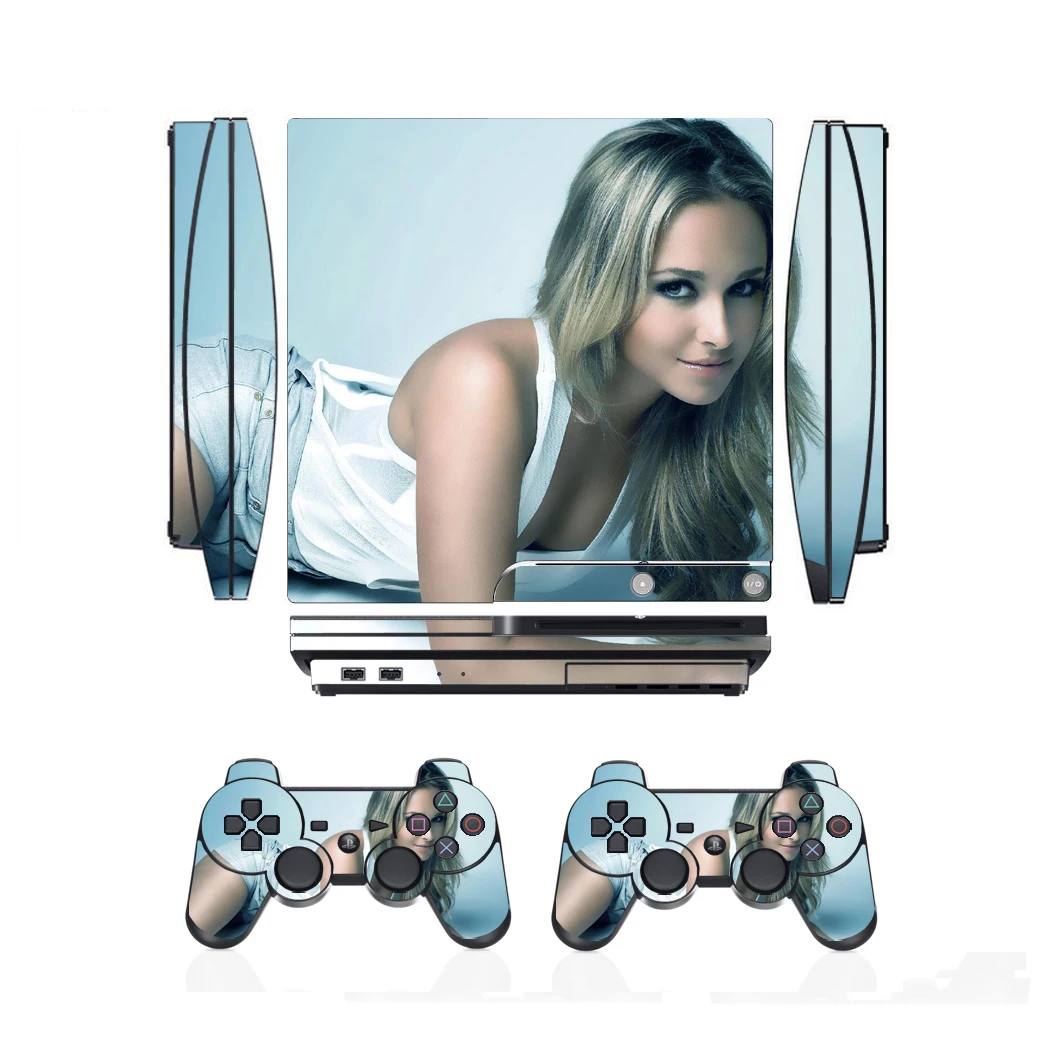 Adesivo de vinil para Sony, PS3 Slim, PlayStation 3, 2 Pele Controlador, Adesivos, 209