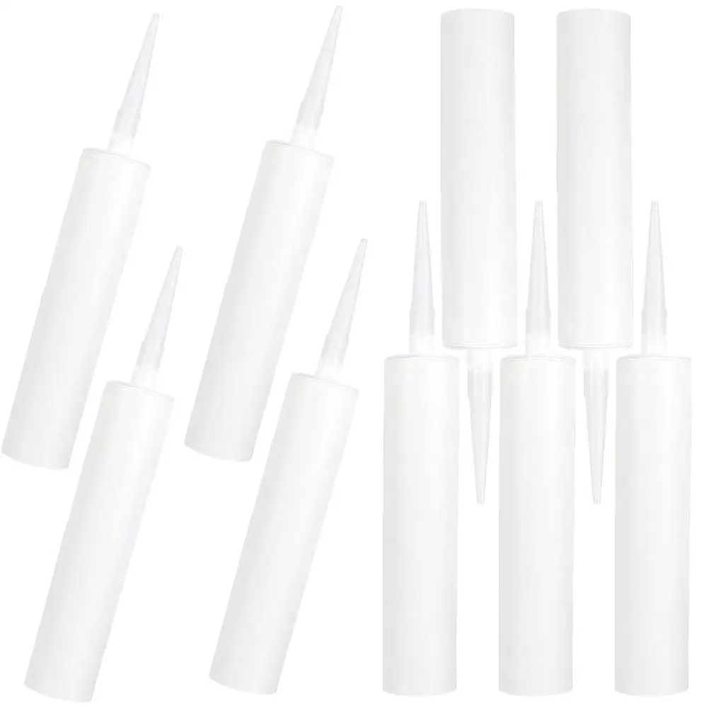 9 ชิ้นหลอดกาวReusable CaulkหลอดReusableแก้วกาวApplicatorท่อLatex Sealant Dispensingซ่อมชุดเครื่องมือ