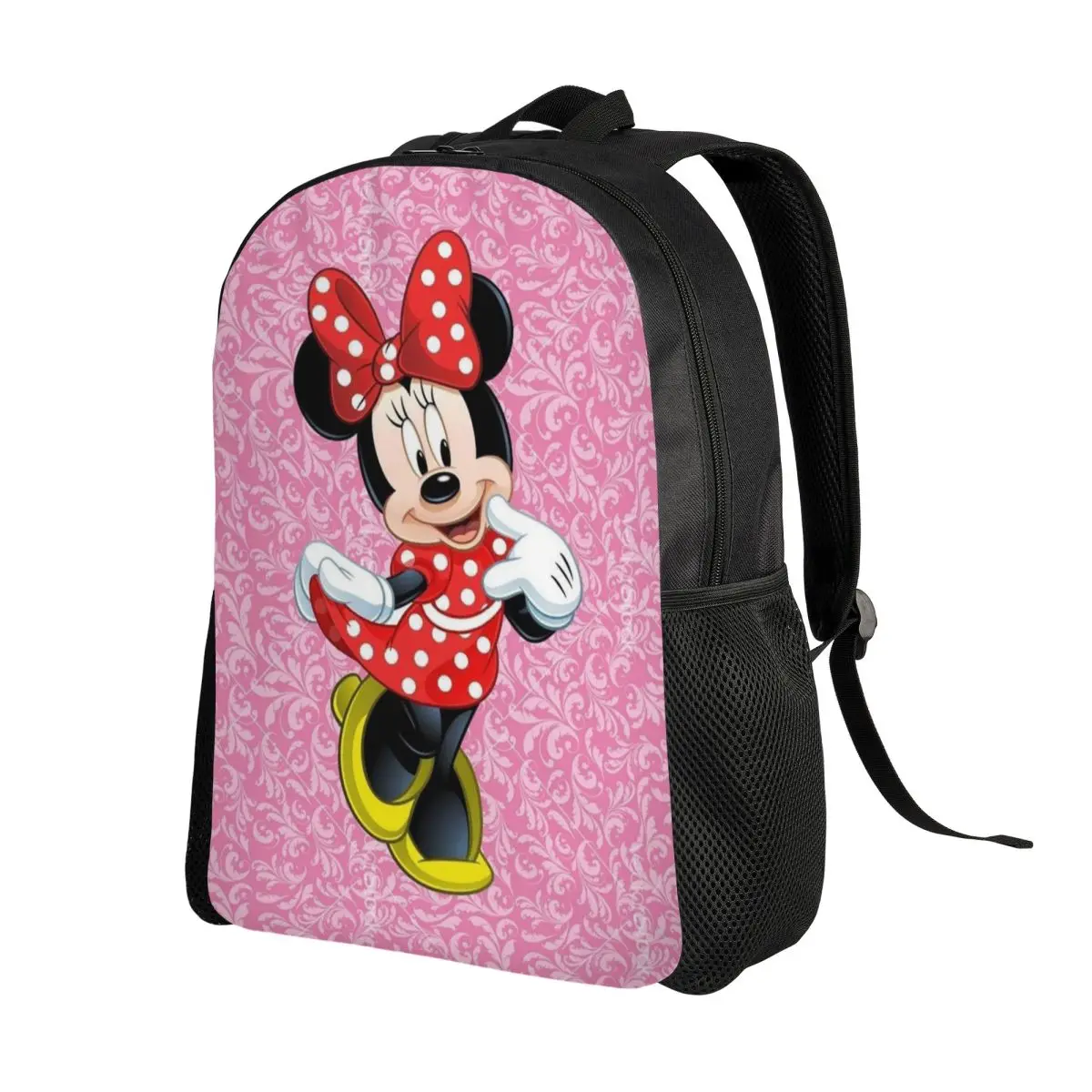 Custom Anime Cartoon Cute Kawaii Mickey Mouse Minnie Laptop Backpack Men Women Casual Bookbag for School College Student Bag