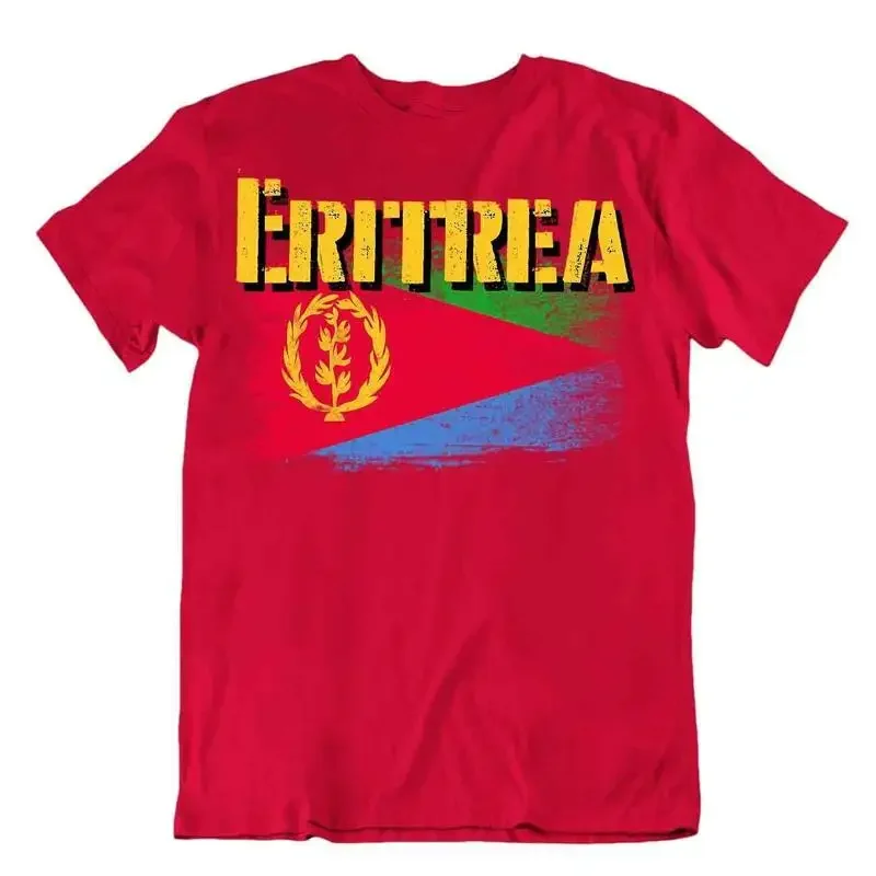 Eritrea flag Tshirt T shirt Tee top city map wreath olive branch special gift