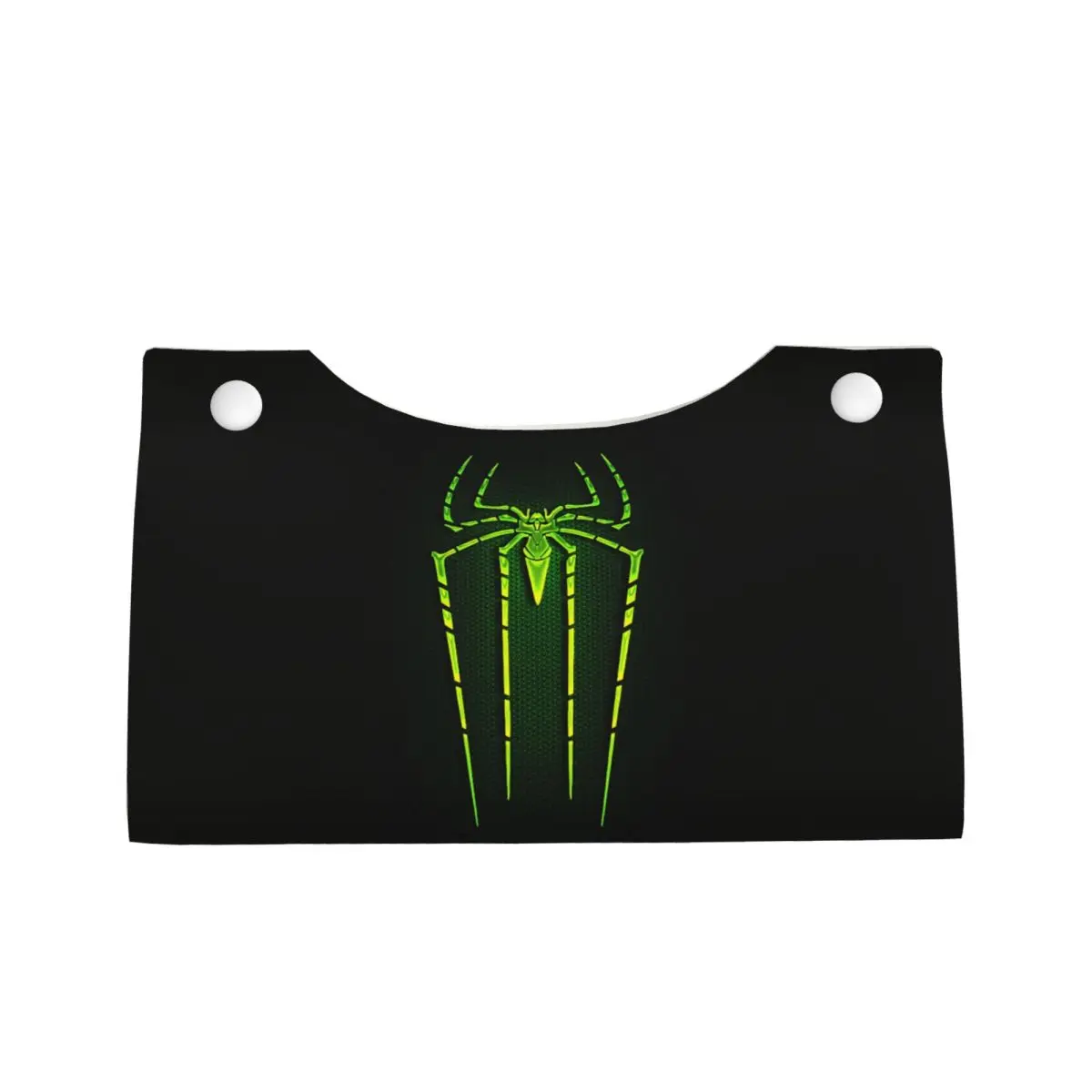 Custom Spider Man Web Tissue Box Holder Rectangular PU Leather Facial Tissue Box Cover for Car Home