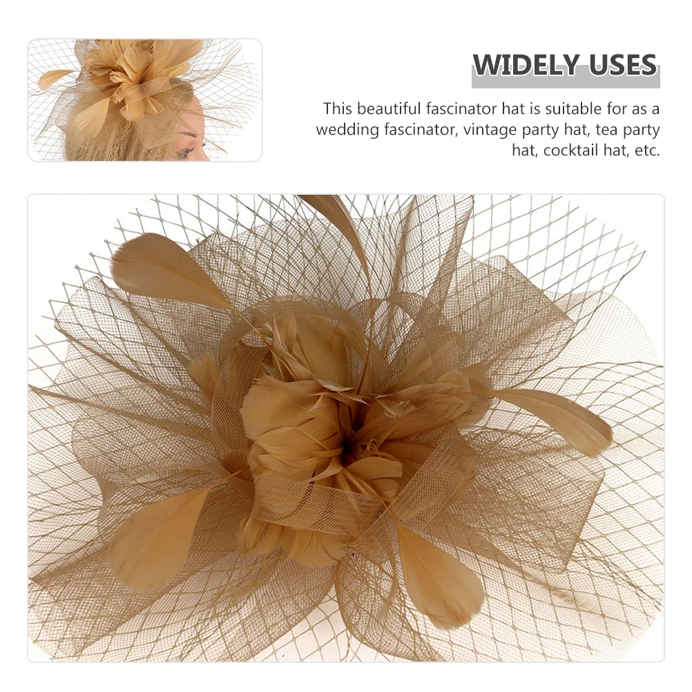 

Fascinator Headb Women Lightweight Removable Clip Versatile Cocktail Party Hat Tea Church Flapper Accessories Dressy Hair